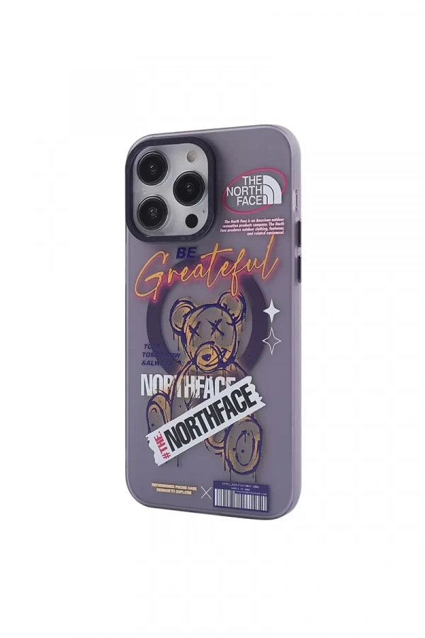 Apple iPhone 14 Pro Kılıf Apollo Magneticsafe Desenli Kapak - Apollo Mor - 2