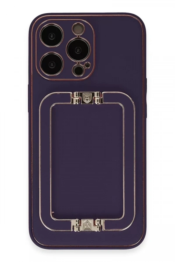 Apple iPhone 14 Pro Kılıf Coco Elit Kapak - Derin Mor