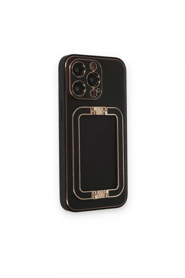 Apple iPhone 14 Pro Kılıf Coco Elit Kapak - Siyah