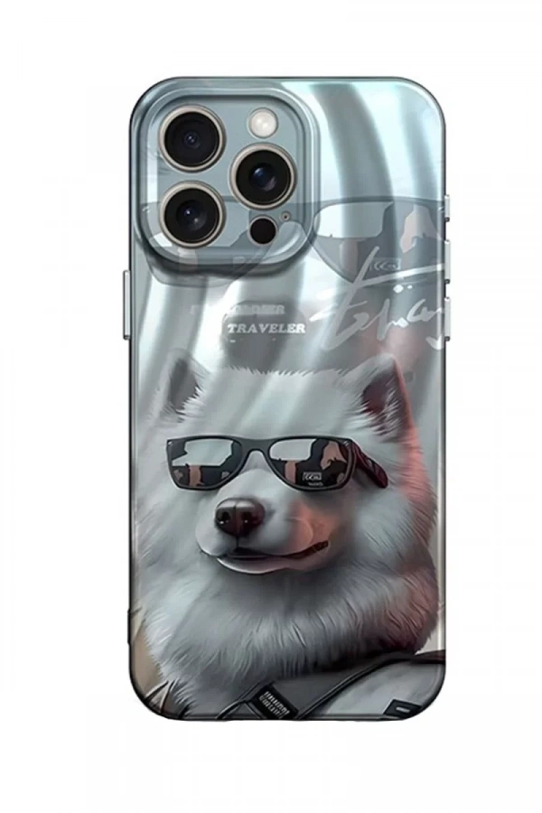 Apple iPhone 14 Pro Kılıf Crew Desenli Kapak - Köpek