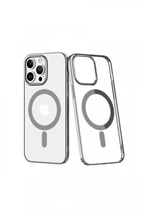 Apple iPhone 14 Pro Kılıf Element Magneticsafe Sert Kapak - Gümüş