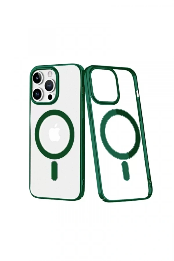 Apple iPhone 14 Pro Kılıf Element Magneticsafe Sert Kapak - Köknar Yeşili