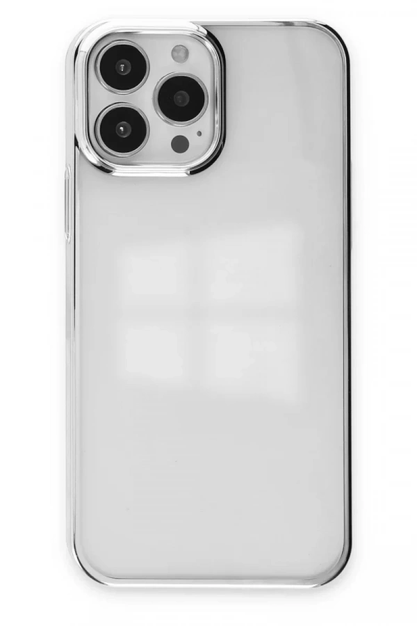 Apple iPhone 14 Pro Kılıf Element Silikon - Gümüş