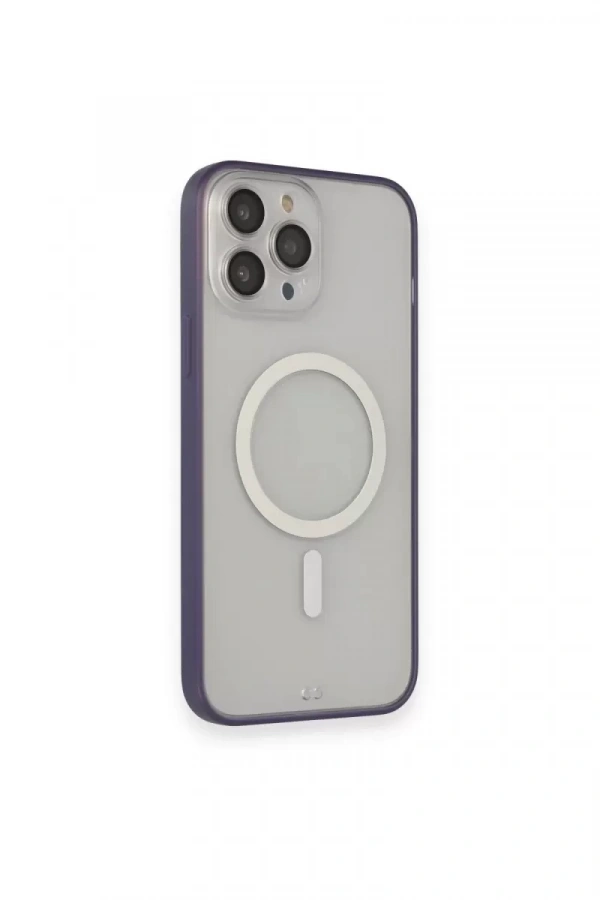 Apple iPhone 14 Pro Kılıf Grand Magneticsafe Kapak - Mor