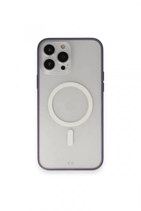 Apple iPhone 14 Pro Kılıf Grand Magneticsafe Kapak - Mor