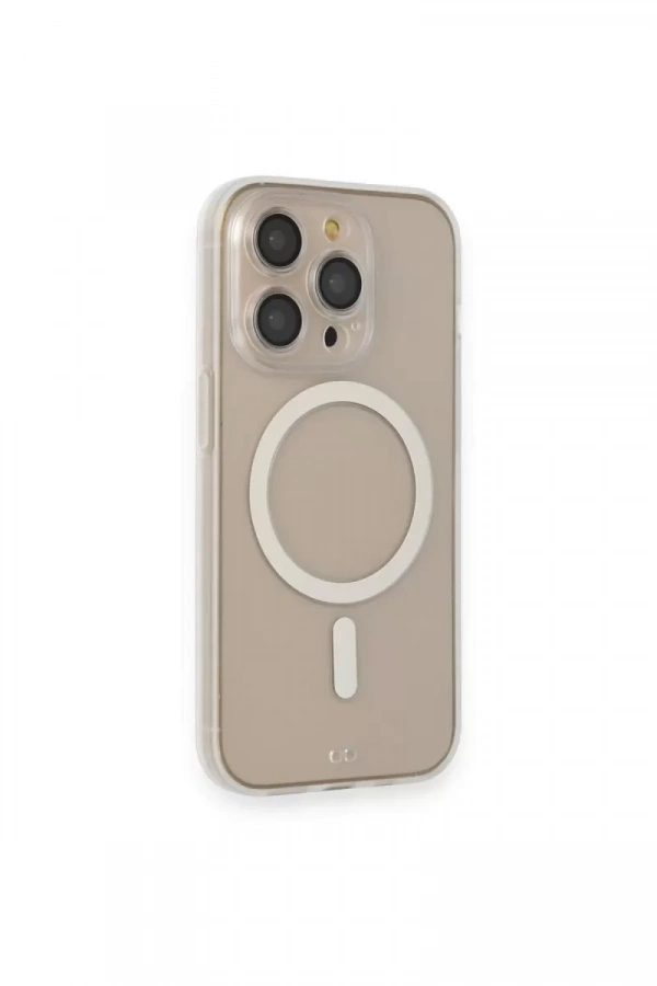 Apple iPhone 14 Pro Kılıf Grand Magneticsafe Kapak - Şeffaf