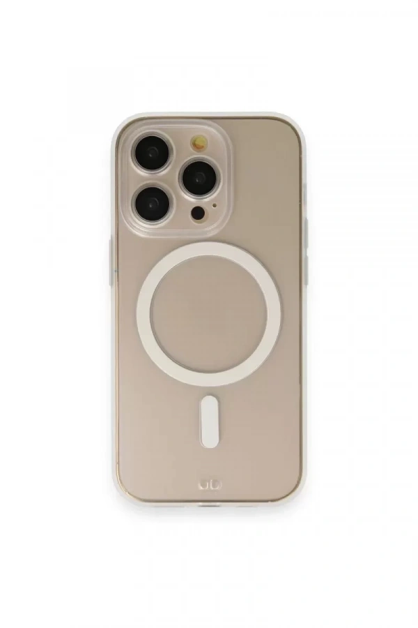 Apple iPhone 14 Pro Kılıf Grand Magneticsafe Kapak - Şeffaf