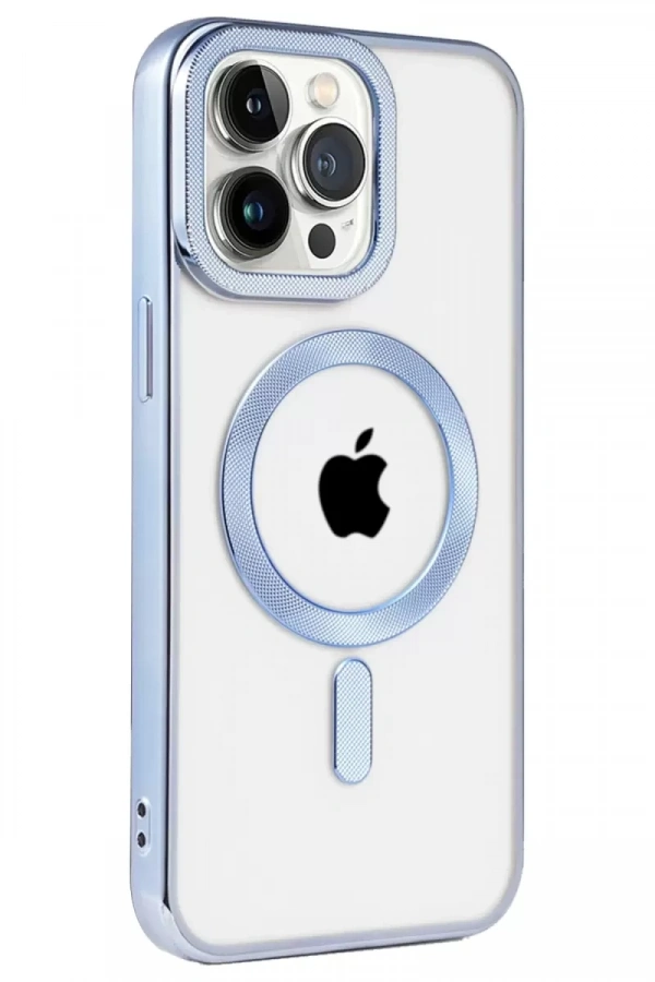 Apple iPhone 14 Pro Kılıf Kronos Magsafe Kapak - Sierra Blue