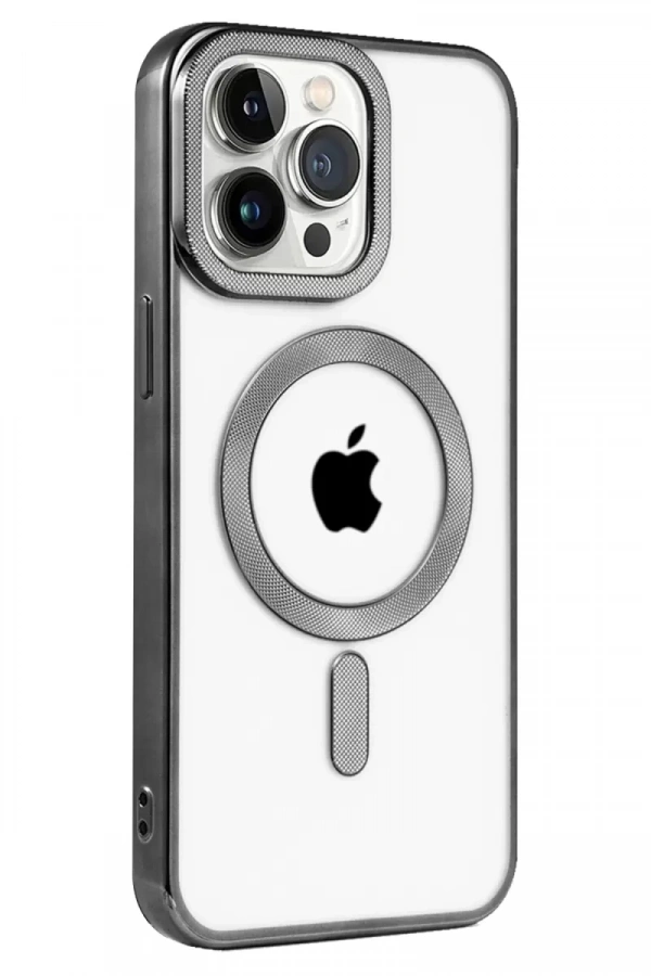Apple iPhone 14 Pro Kılıf Kronos Magsafe Kapak - Siyah