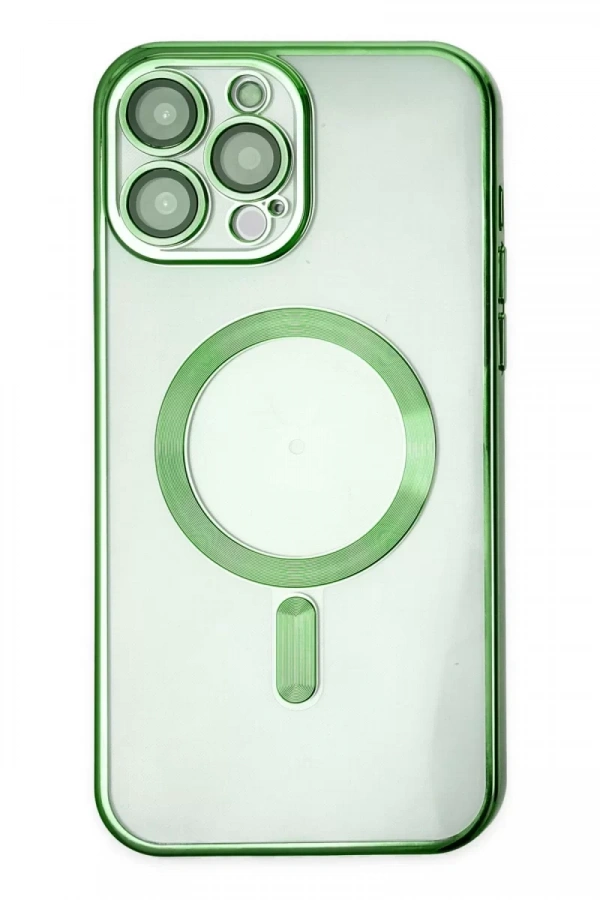 Apple iPhone 14 Pro Kılıf Kross Magneticsafe Kapak - Koyu Yeşil