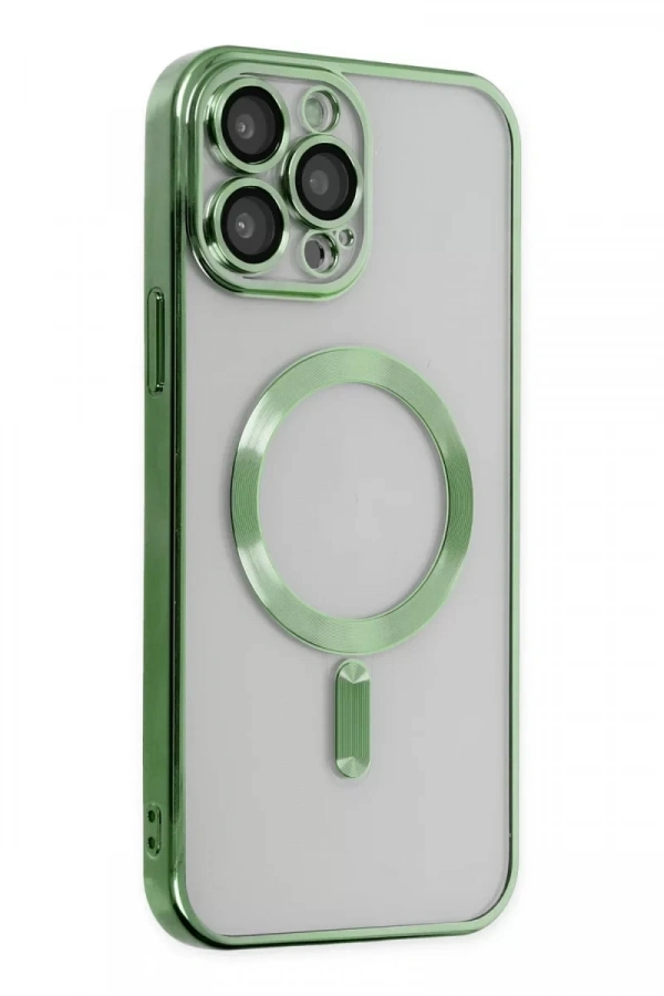 Apple iPhone 14 Pro Kılıf Kross Magneticsafe Kapak - Koyu Yeşil