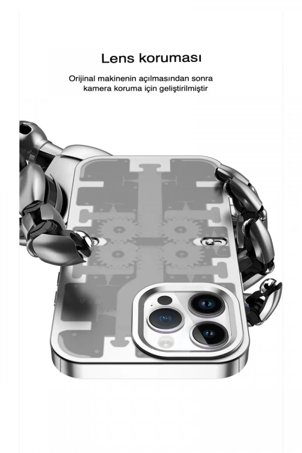 Apple iPhone 14 Pro Kılıf Mekanik Bumper Kapak - Yeşil
