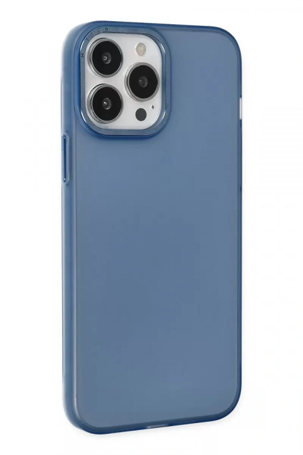 Apple iPhone 14 Pro Kılıf Modos Metal Kapak - Lacivert
