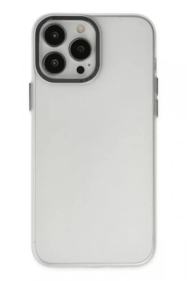Apple iPhone 14 Pro Kılıf Modos Metal Kapak - Şeffaf