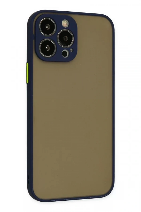 Apple iPhone 14 Pro Kılıf Montreal Silikon Kapak - Lacivert