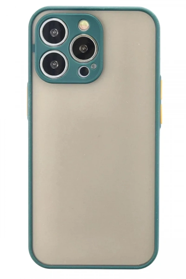 Apple iPhone 14 Pro Kılıf Montreal Silikon Kapak - Yeşil