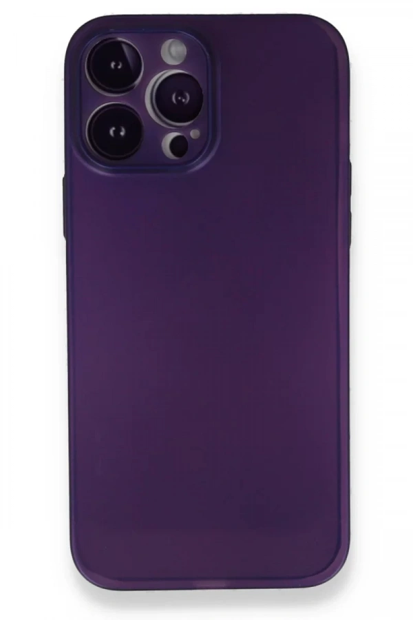 Apple iPhone 14 Pro Kılıf PP Ultra İnce Kapak - Mor