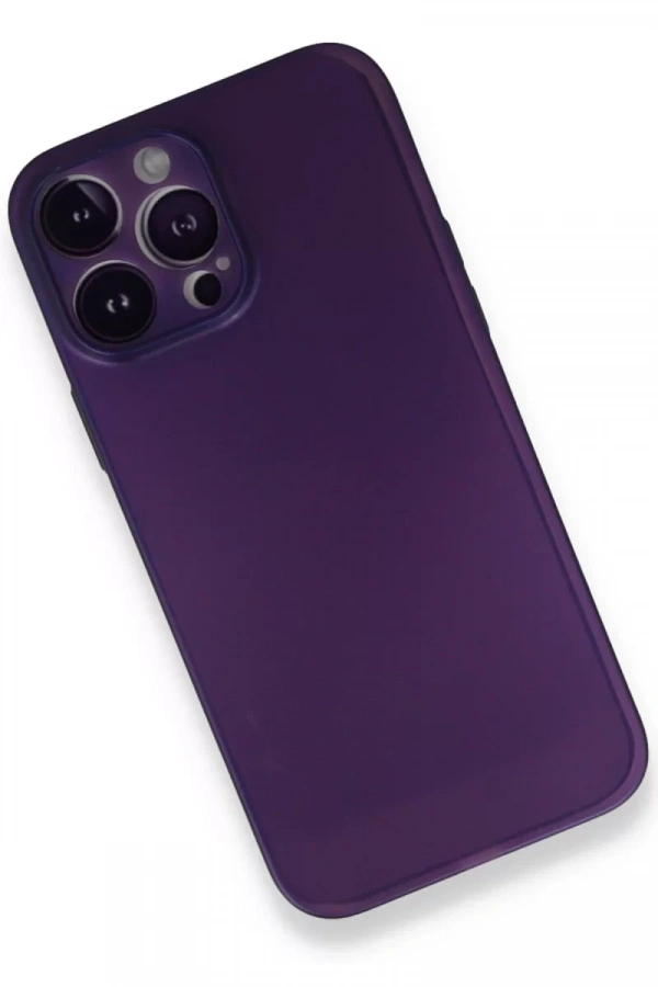 Apple iPhone 14 Pro Kılıf PP Ultra İnce Kapak - Mor