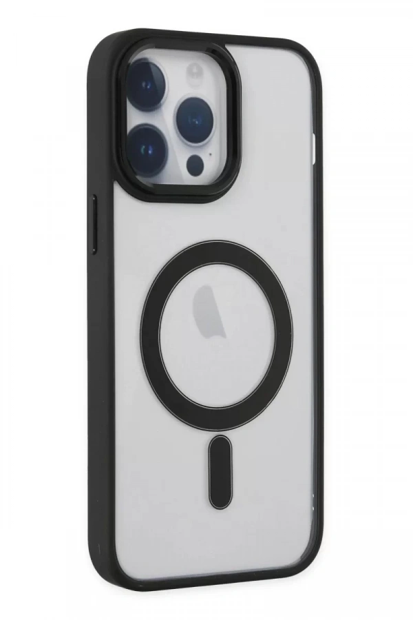 Apple iPhone 14 Pro Kılıf Room Magneticsafe Silikon - Siyah