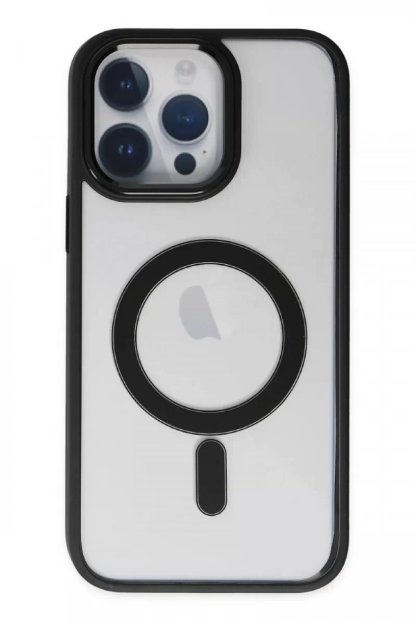 Apple iPhone 14 Pro Kılıf Room Magneticsafe Silikon - Siyah