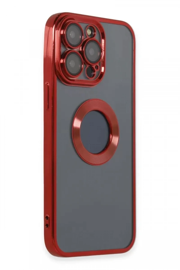 Apple iPhone 14 Pro Kılıf Slot Silikon - Kırmızı