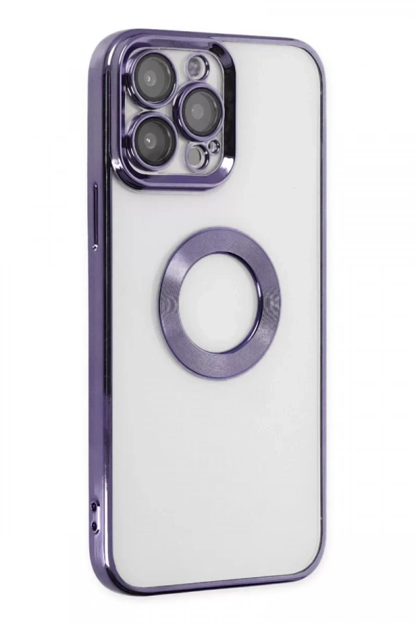 Apple iPhone 14 Pro Kılıf Slot Silikon - Mor