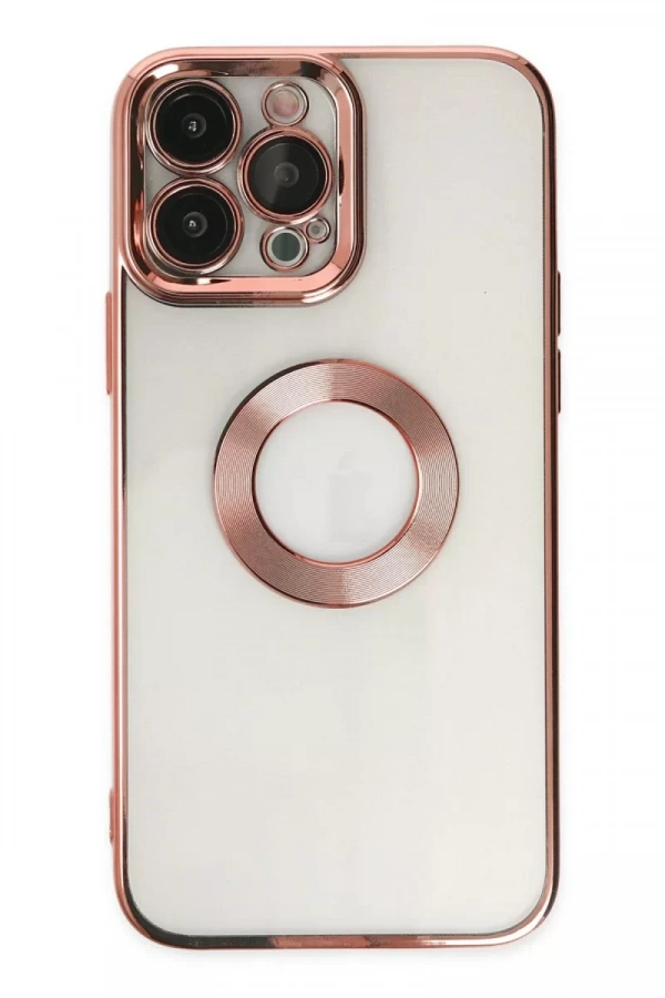 Apple iPhone 14 Pro Kılıf Slot Silikon - Rose Gold