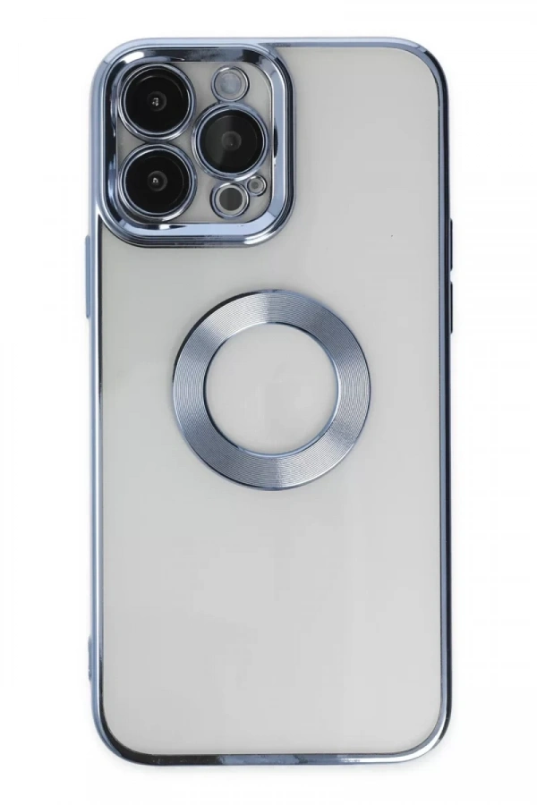 Apple iPhone 14 Pro Kılıf Slot Silikon - Sierra Blue