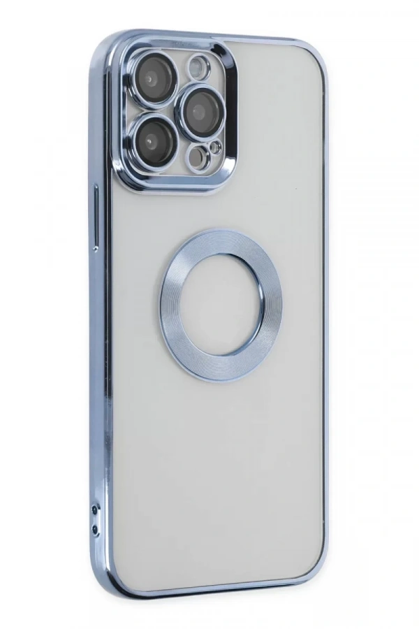 Apple iPhone 14 Pro Kılıf Slot Silikon - Sierra Blue