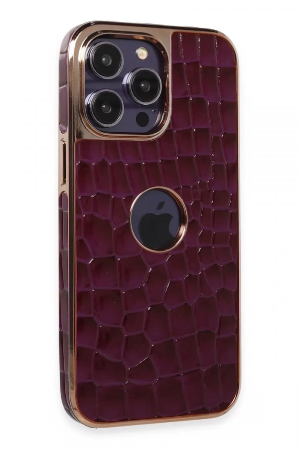Apple iPhone 14 Pro Kılıf Snake Kapak - Derin Mor