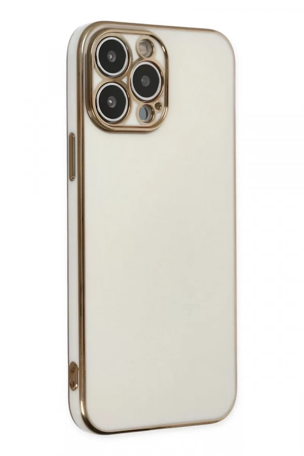 Apple iPhone 14 Pro Kılıf Volet Silikon - Beyaz
