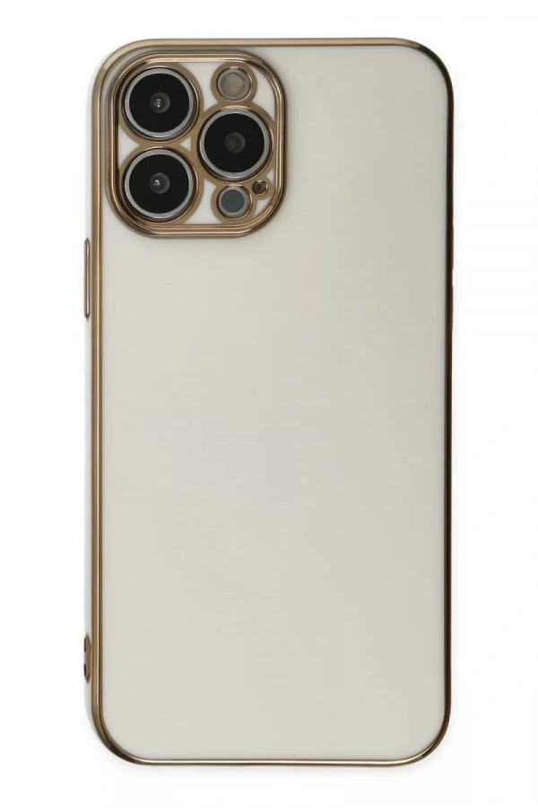 Apple iPhone 14 Pro Kılıf Volet Silikon - Beyaz