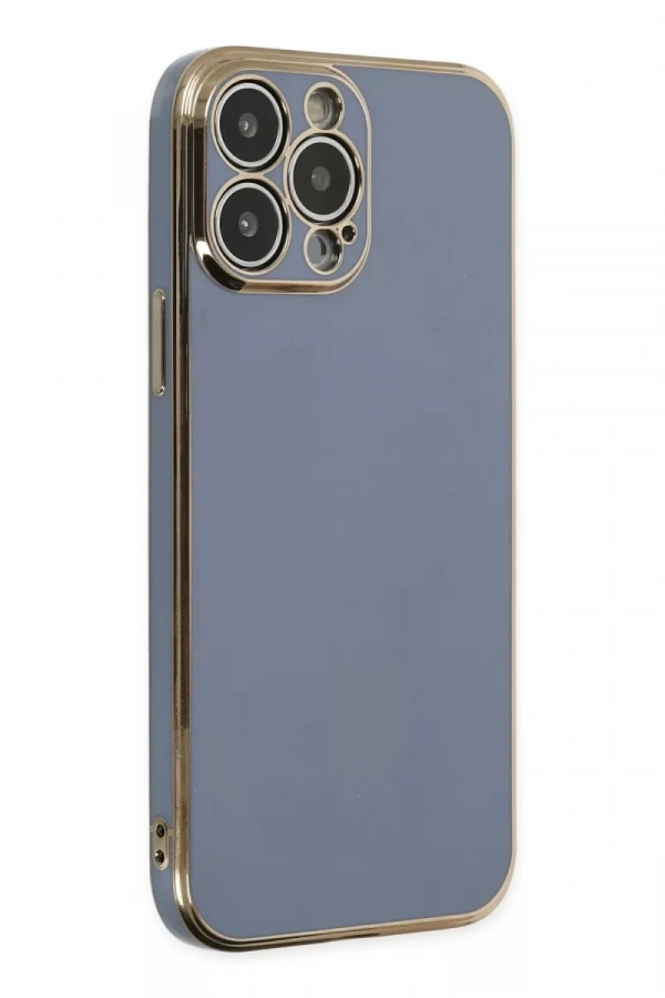 Apple iPhone 14 Pro Kılıf Volet Silikon - Mavi