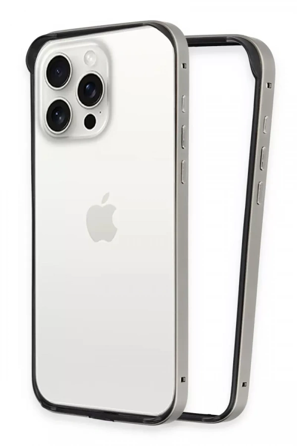 Apple iPhone 14 Pro Land Bumper Koruma Kapak - Titan Gri