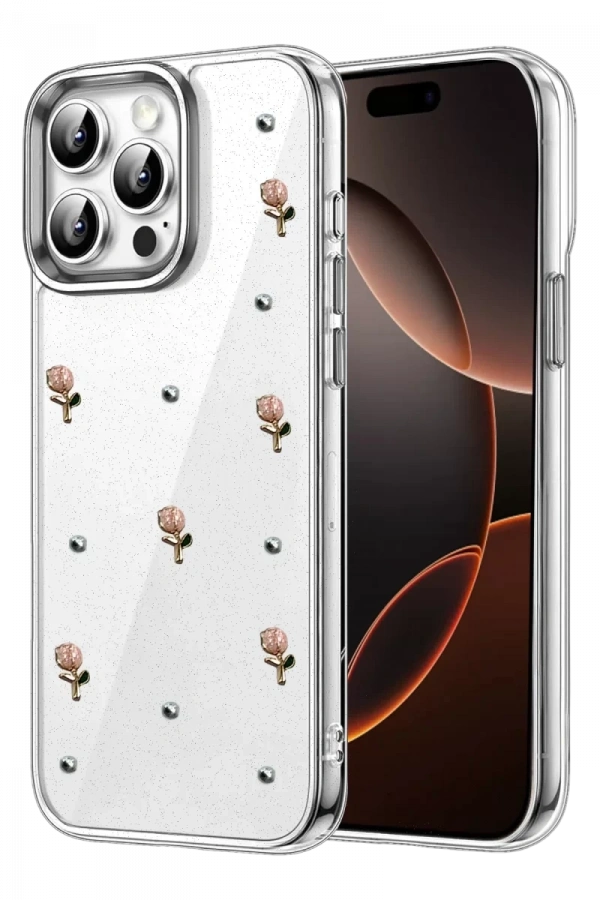 Apple iPhone 14 Pro Max Fiyonk Desenli Kapak - Desen 6