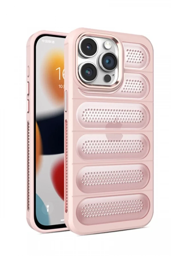 Apple iPhone 14 Pro Max Kılıf Airmax Silikon Kapak - Pembe