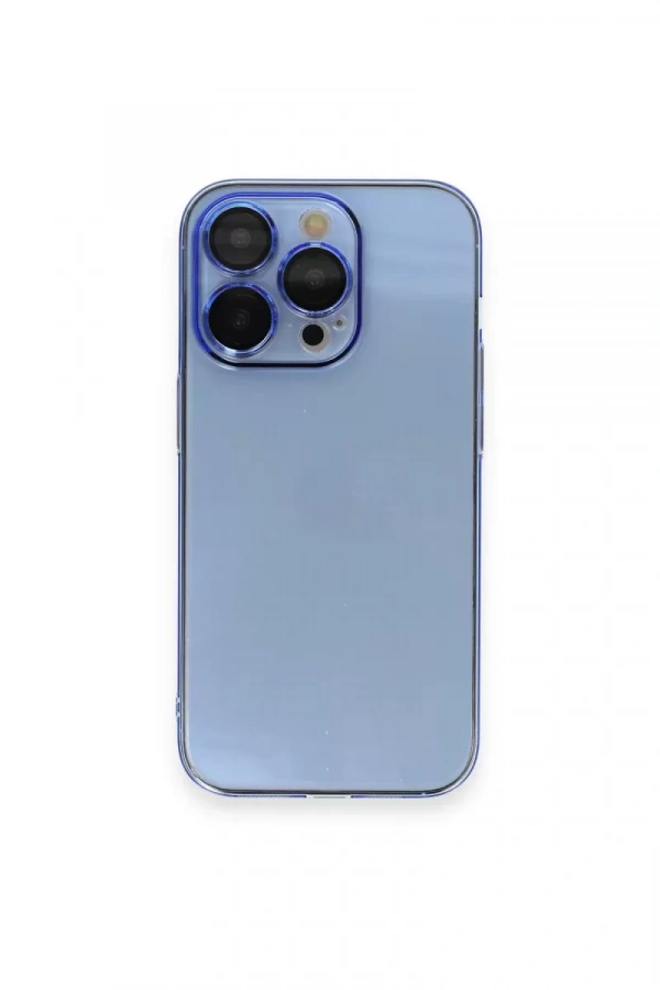 Apple iPhone 14 Pro Max Kılıf Armada Lensli Kapak - Sierra Blue