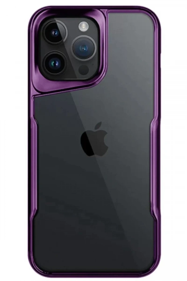 Apple iPhone 14 Pro Max Kılıf Boyi Silikon Kapak - Derin Mor