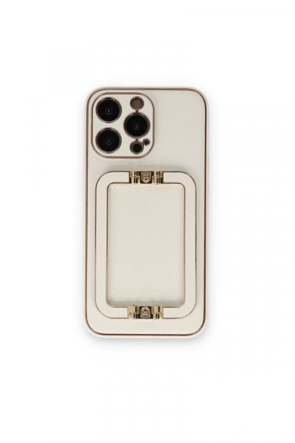Apple iPhone 14 Pro Max Kılıf Coco Elit Kapak - Beyaz