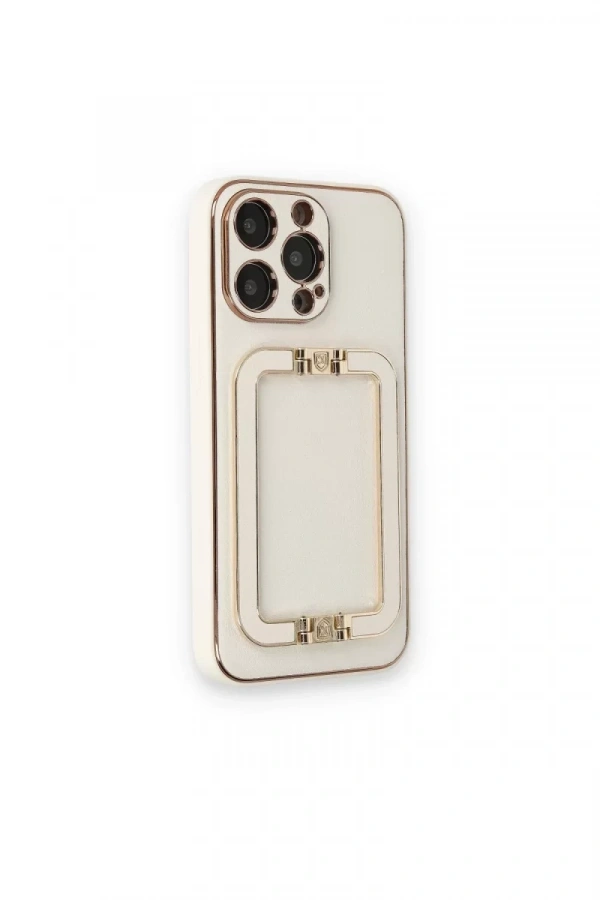 Apple iPhone 14 Pro Max Kılıf Coco Elit Kapak - Beyaz
