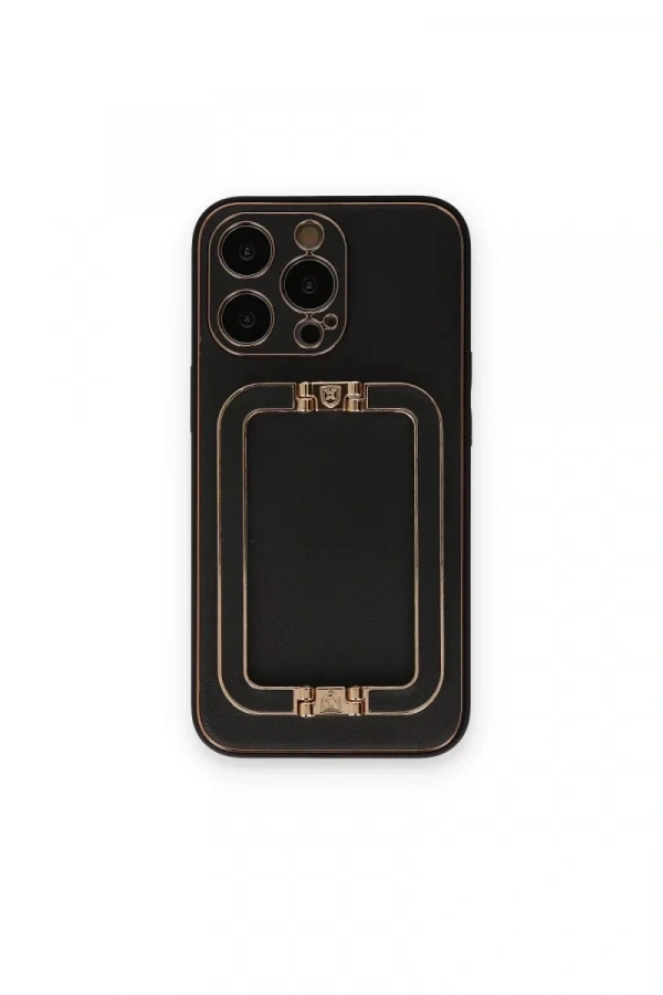 Apple iPhone 14 Pro Max Kılıf Coco Elit Kapak - Siyah
