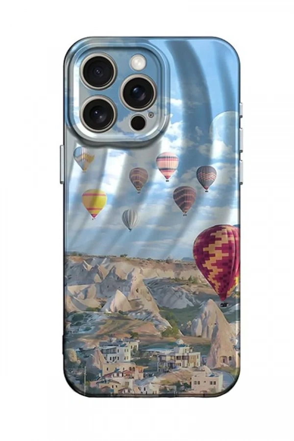 Apple iPhone 14 Pro Max Kılıf Crew Desenli Kapak - Kapadokya