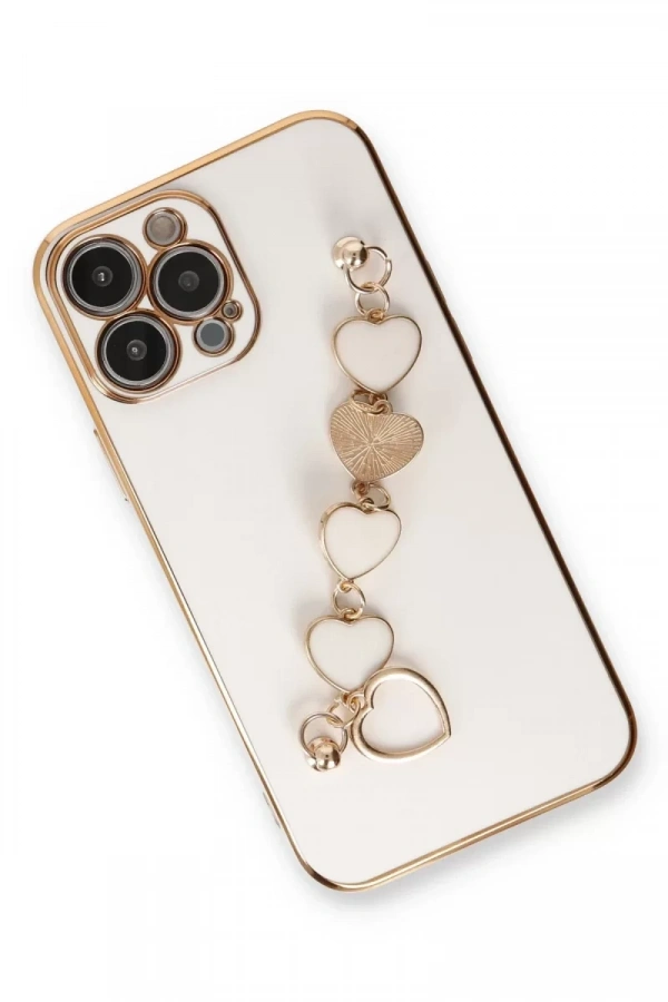 Apple iPhone 14 Pro Max Kılıf Esila Silikon - Beyaz