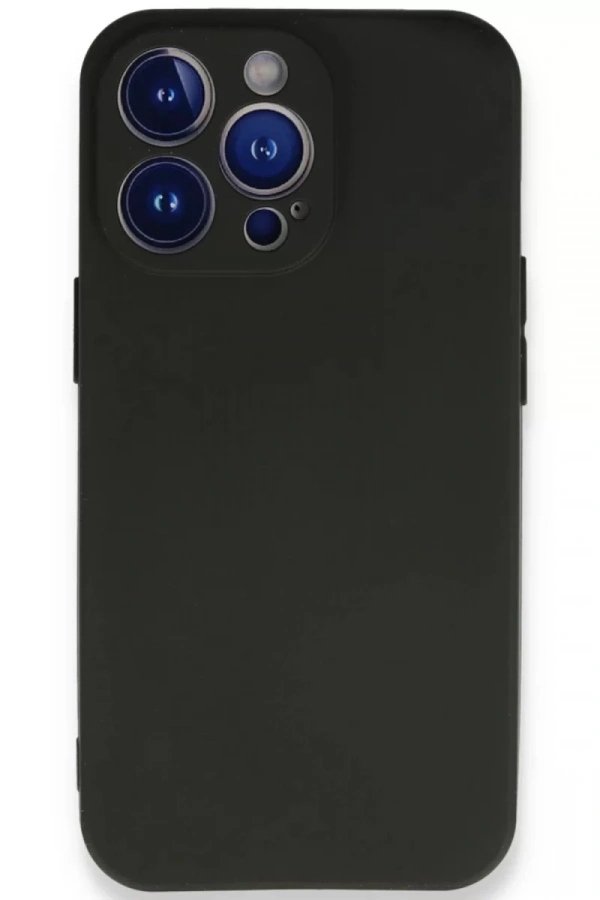 Apple iPhone 14 Pro Max Kılıf First Silikon - Siyah