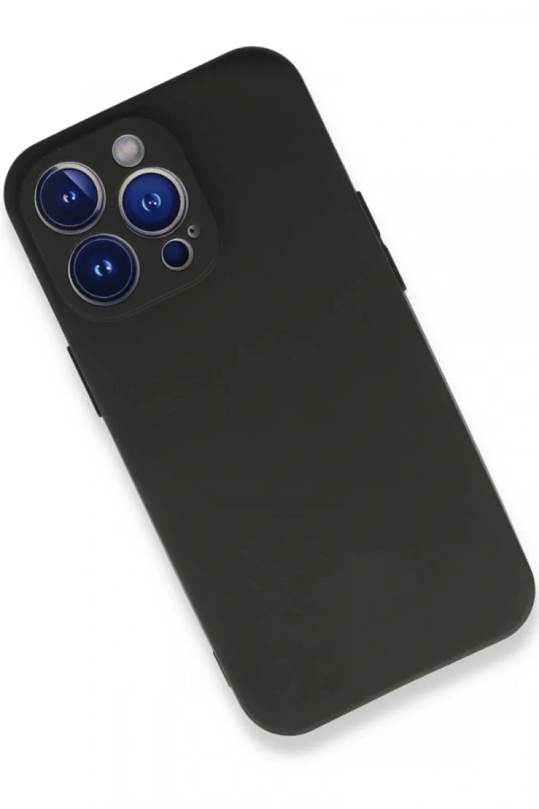 Apple iPhone 14 Pro Max Kılıf First Silikon - Siyah