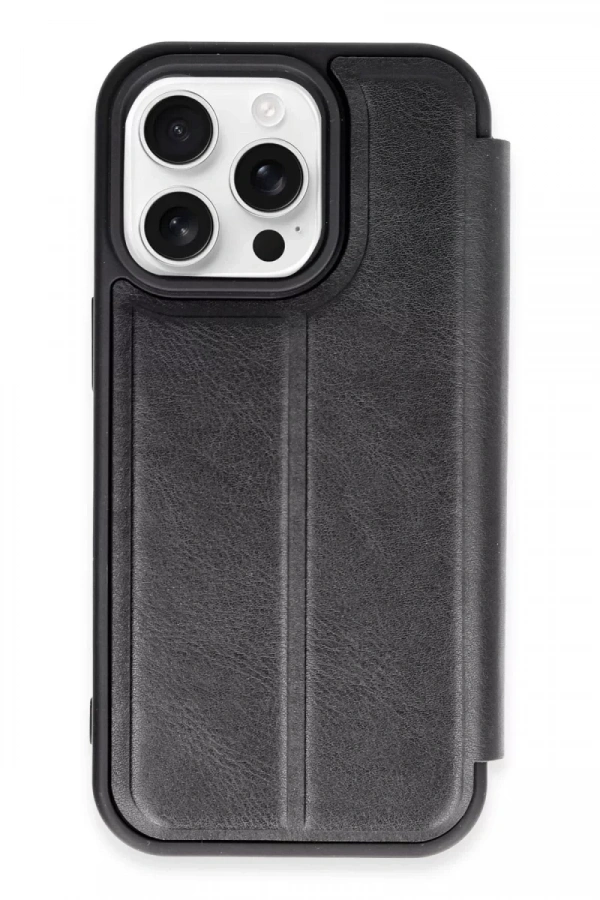 Apple iPhone 14 Pro Max Kılıf Flip Cover - Siyah