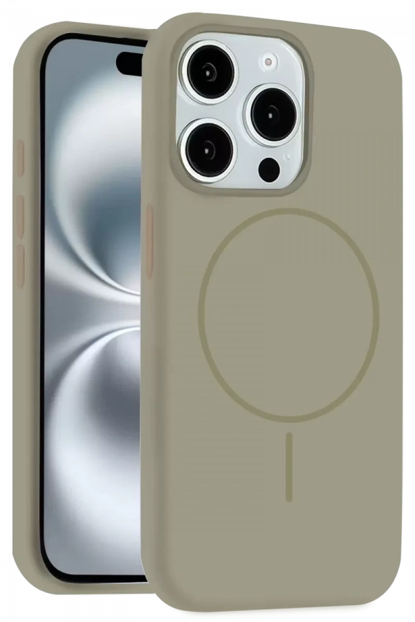 Apple iPhone 14 Pro Max Kılıf Jully Magsafe Kapak - Çöl Titanyum