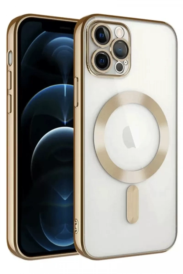 Apple iPhone 14 Pro Max Kılıf Kross Magneticsafe Kapak - Gold