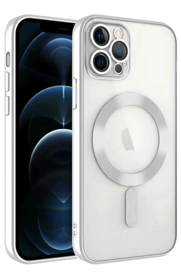 Apple iPhone 14 Pro Max Kılıf Kross Magneticsafe Kapak - Gümüş