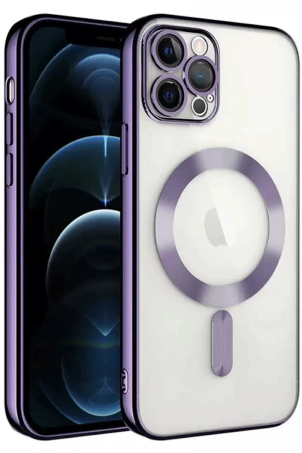 Apple iPhone 14 Pro Max Kılıf Kross Magneticsafe Kapak - Mor